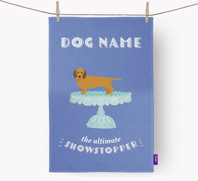 'The Ultimate Showstopper' - Personalised {breedFullName} Tea Towel